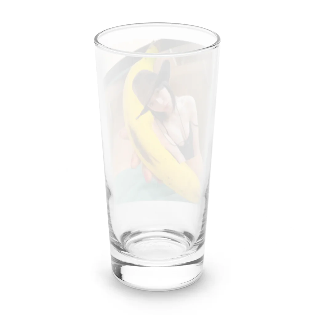 🥩香衣(カイ)のバナナベッドに浮かぶカイ Long Sized Water Glass :back