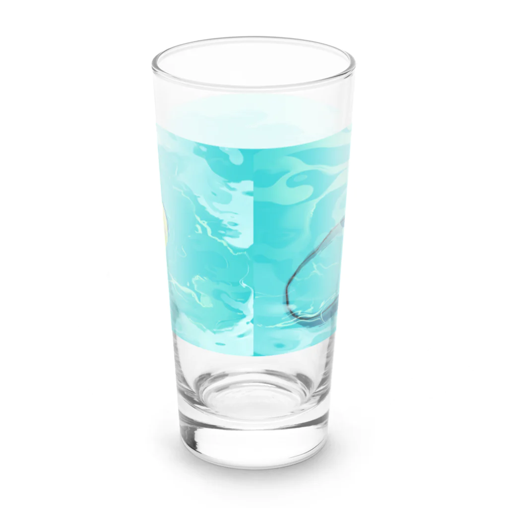 UmiUchiの人魚と少女 Long Sized Water Glass :back