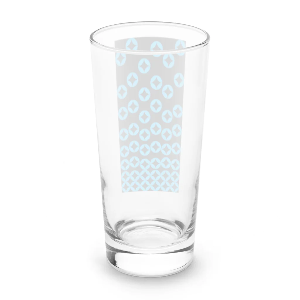 bonnylochの七宝繋ぎ_LightBlue Long Sized Water Glass :back