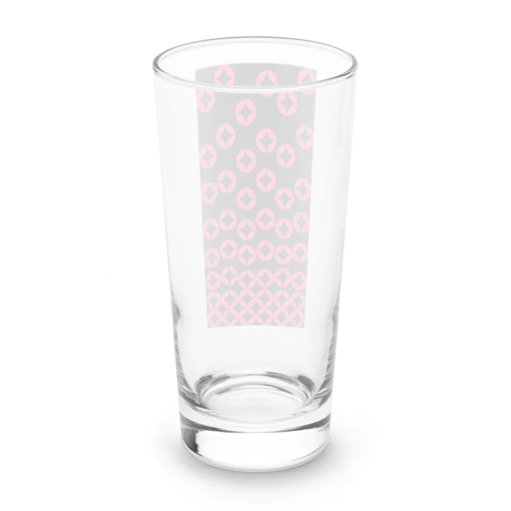 bonnylochの七宝繋ぎ_Pink Long Sized Water Glass :back