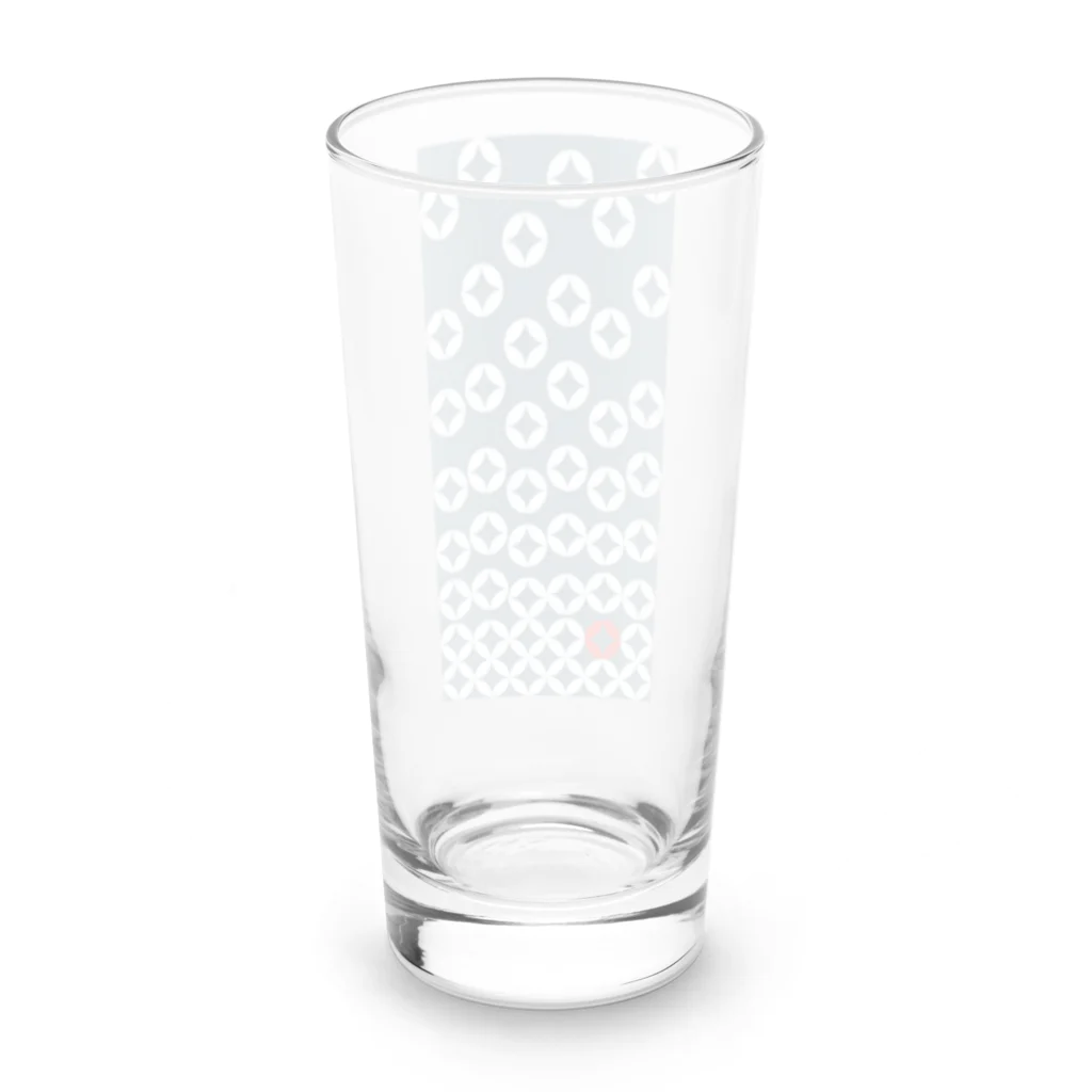 bonnylochの七宝繋ぎWhite_@Red Long Sized Water Glass :back