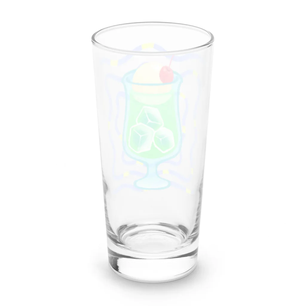 オカユの涼しげクリームソーダ Long Sized Water Glass :back