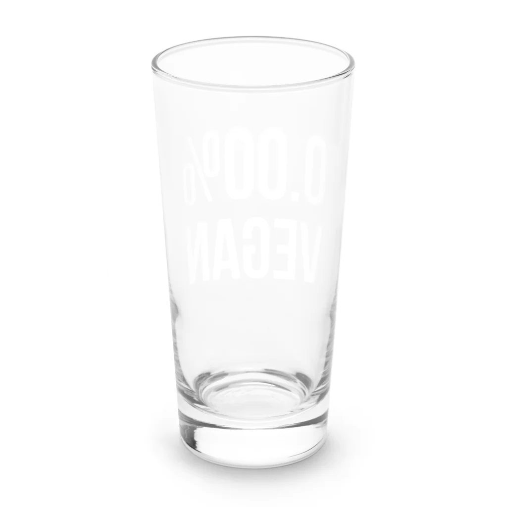 0.00%VEGAN SHOPの0.00%VEGAN（白文字） Long Sized Water Glass :back