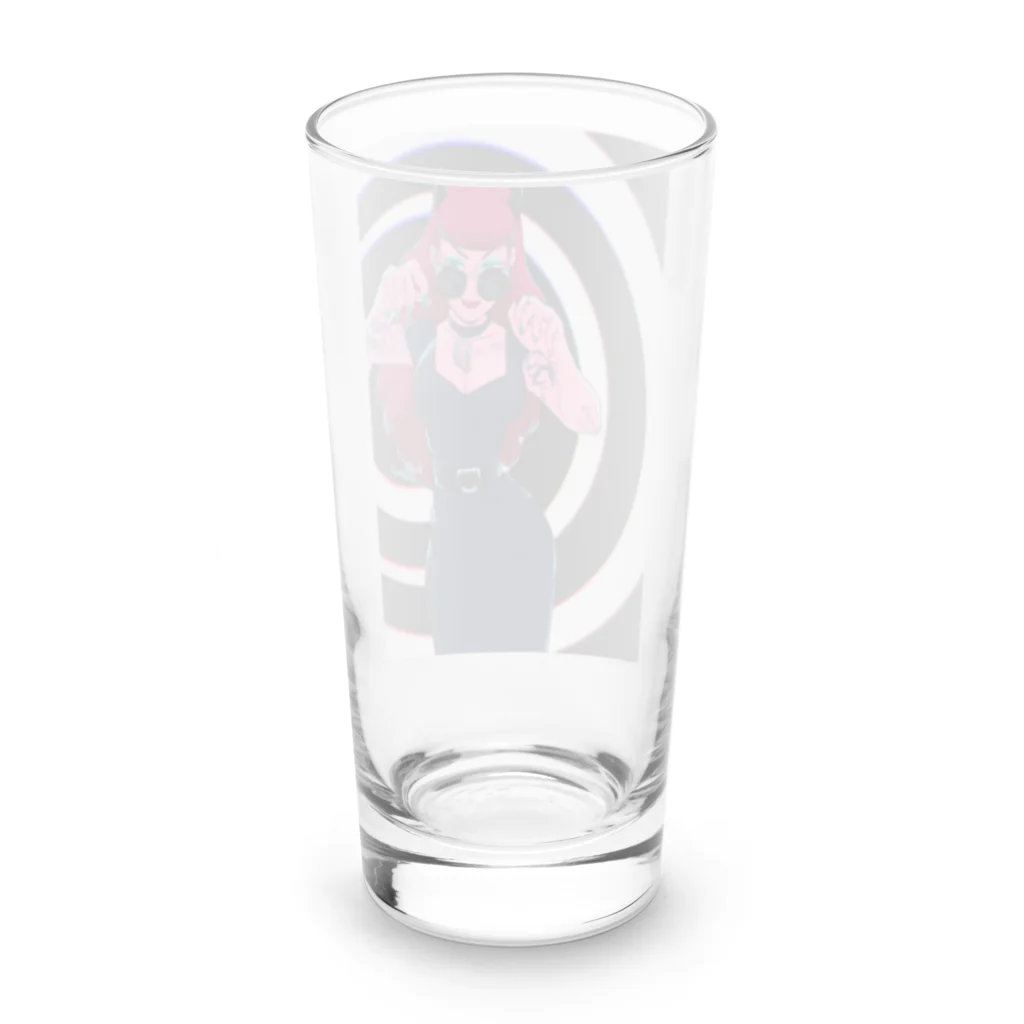 エンドーハイロウ (イラストレーター)の赤い悪魔ちゃん Long Sized Water Glass :back