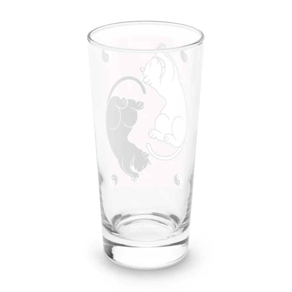 Metime Designs ☆ みぃたいむデザインの陰陽猫 Long Sized Water Glass :back