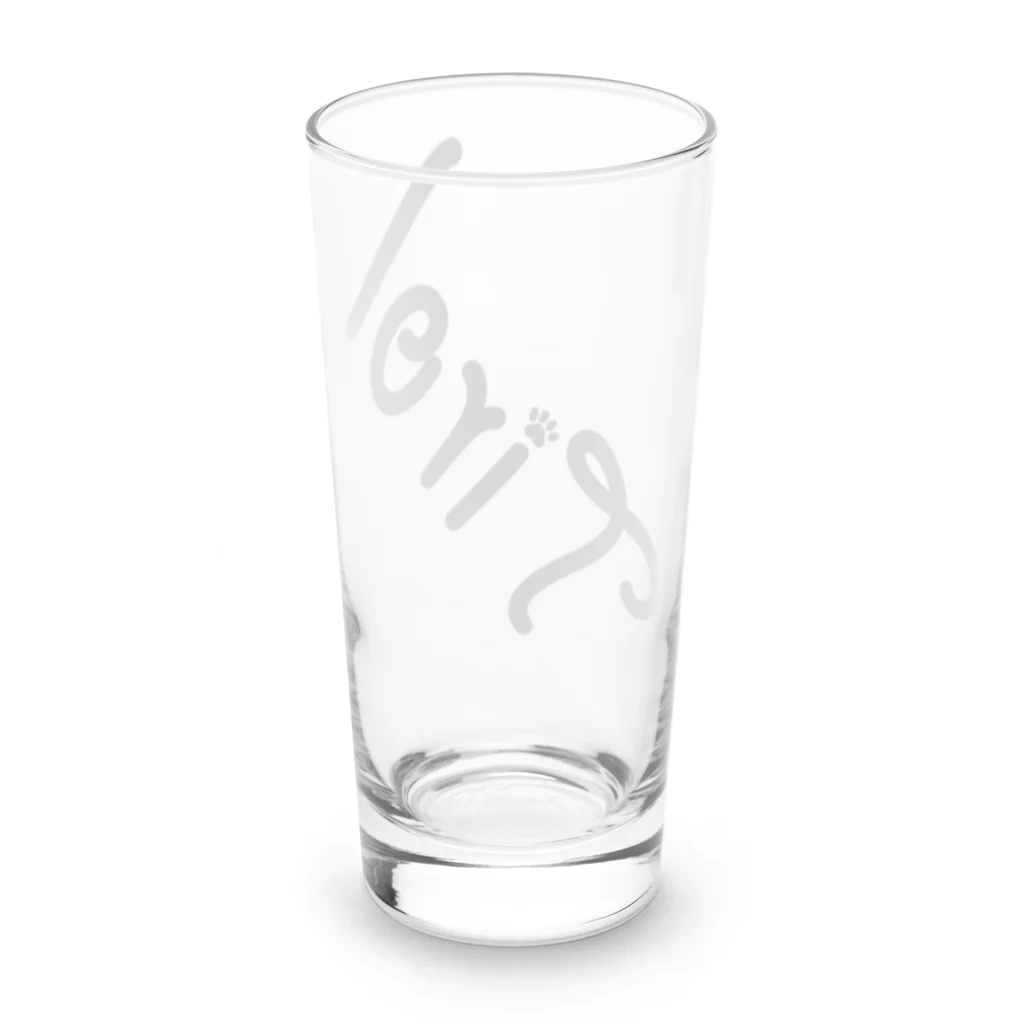 ピノとチロルのグッズ屋さんのTirolブランドロゴ Long Sized Water Glass :back