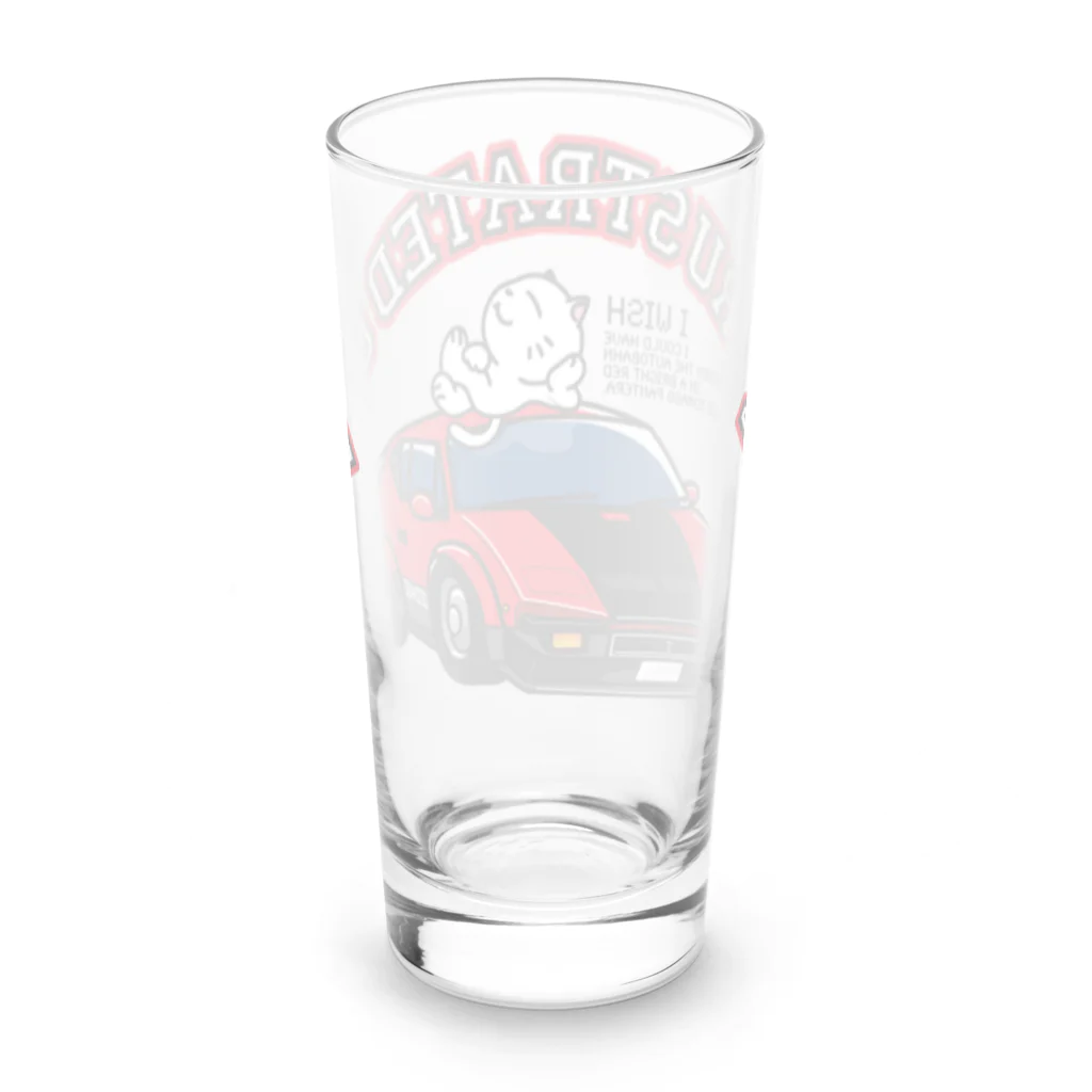 コーヒーロールのA FRUSTRATED CAT-04/デ・トマソパンテラでぶ飛ばしたかった猫 Long Sized Water Glass :back