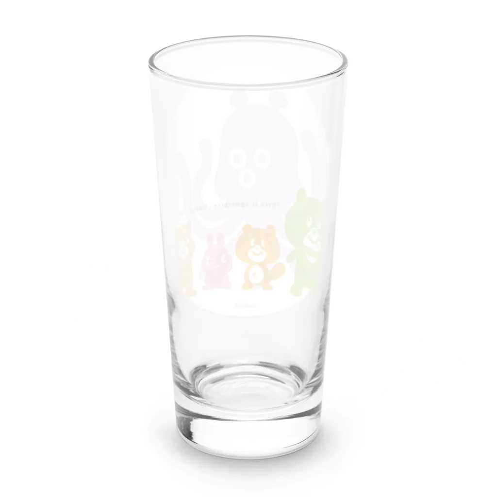 コーヒーロールの動物アンテナ Long Sized Water Glass :back