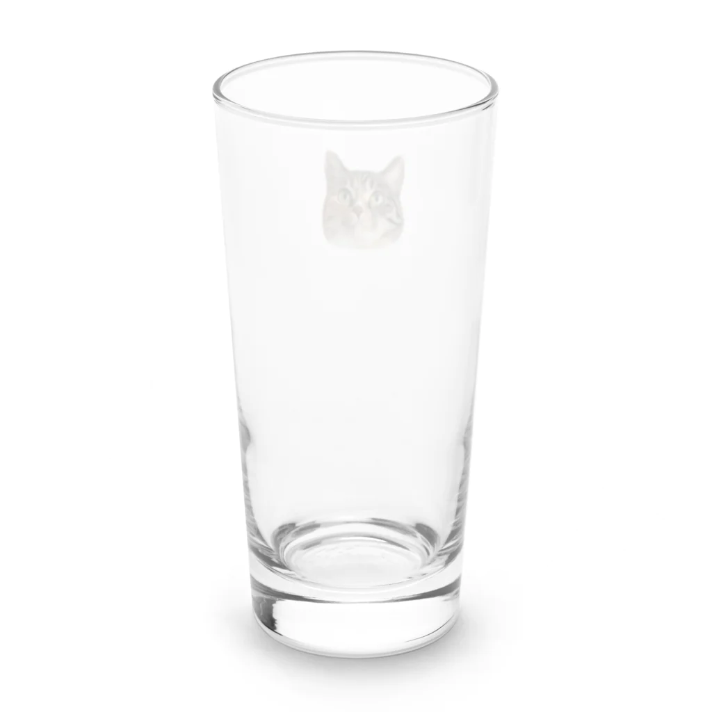 みそちゃんの雑貨屋さんの縞三毛猫のみそ Long Sized Water Glass :back