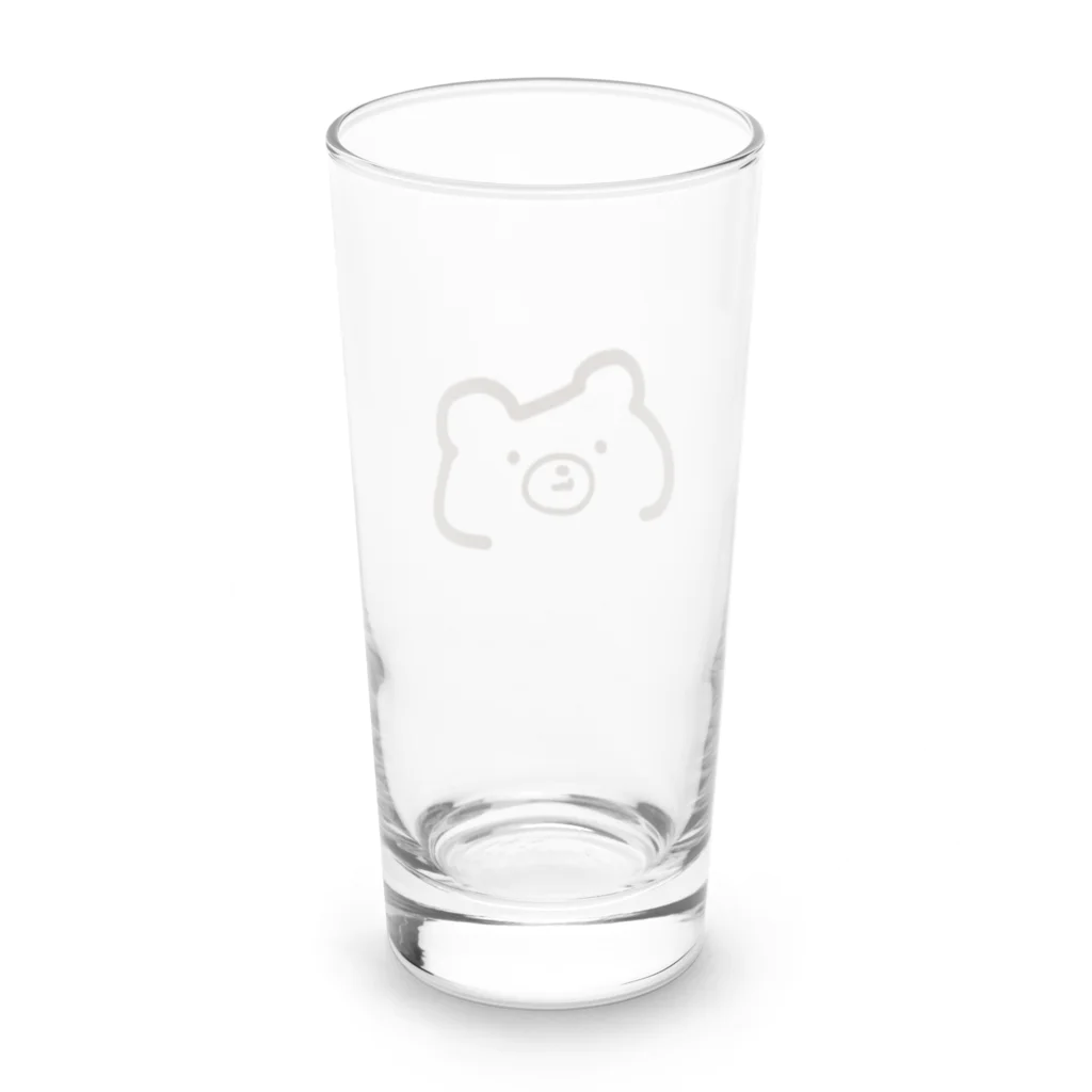 ふぁるふぁっれのお店の右下がりのクマ Long Sized Water Glass :back