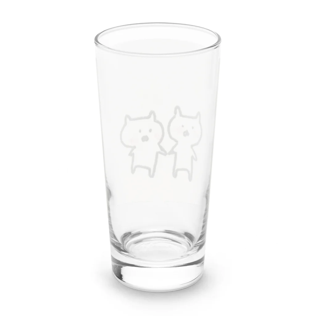 えるふさん。のねこちゃま達 Long Sized Water Glass :back