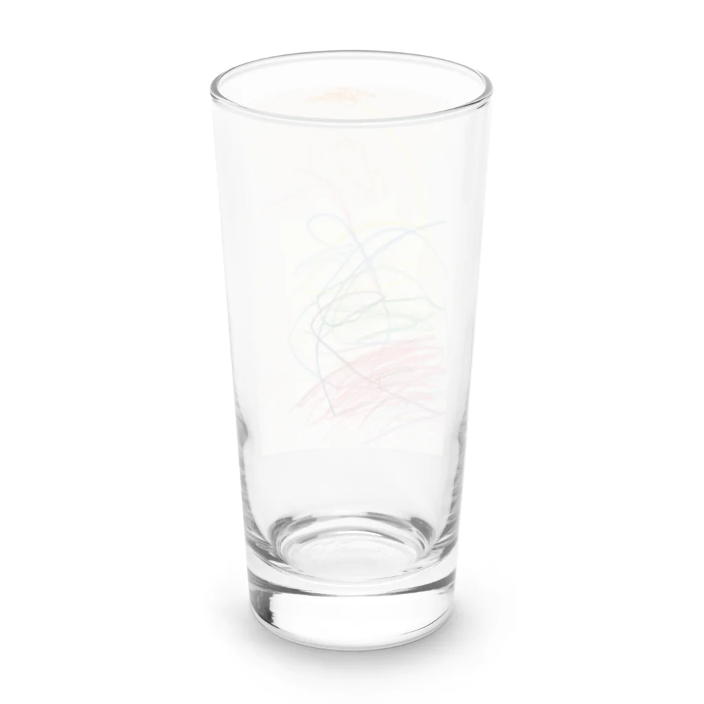 子どもの絵の無題1 Long Sized Water Glass :back