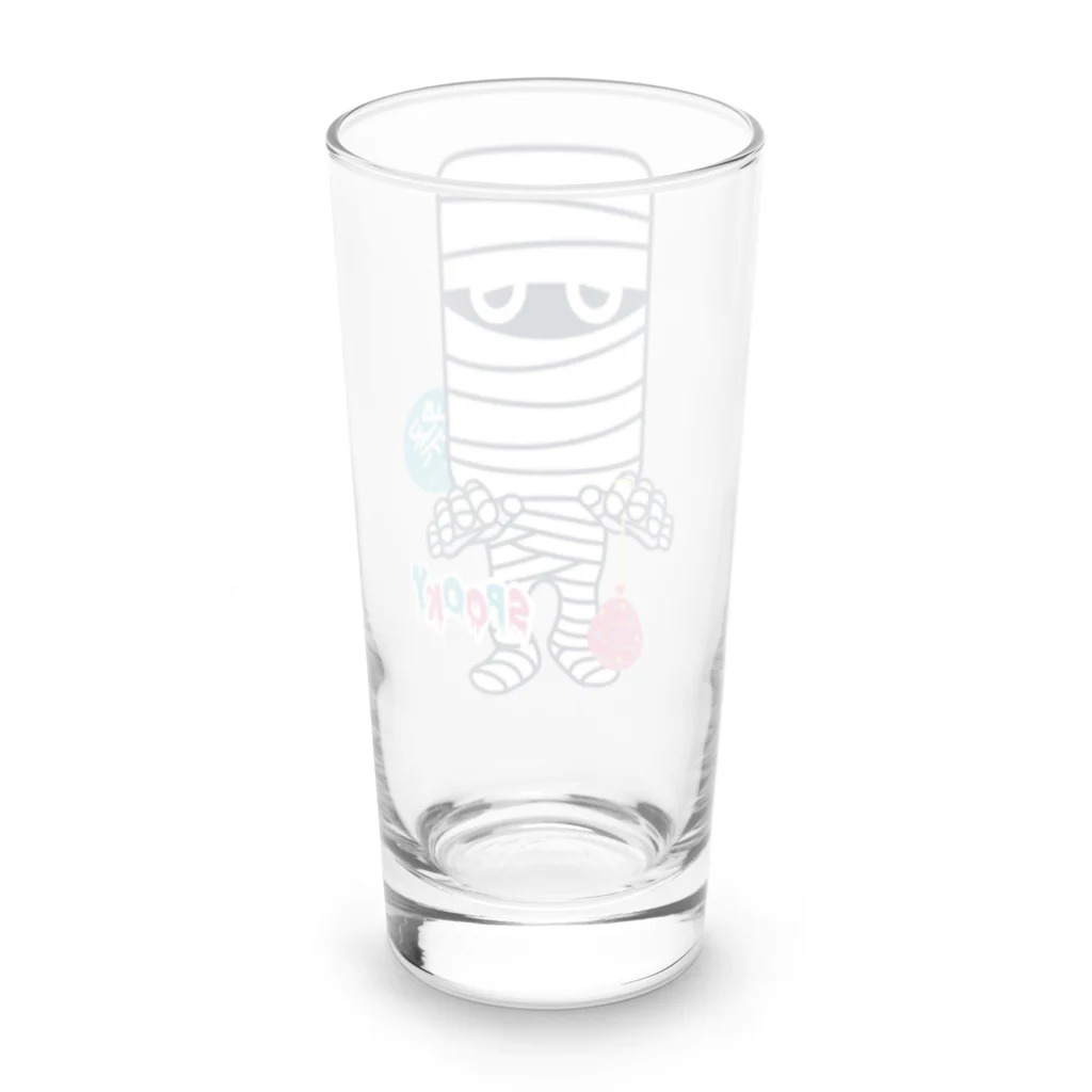 キッズモード某の夏祭り帰りのミイラ男 Long Sized Water Glass :back