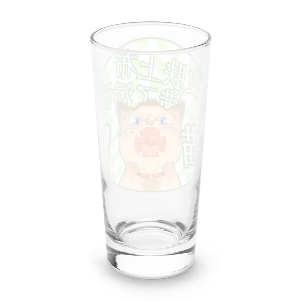 dodonkoshopのシミだらけの猫 Long Sized Water Glass :back