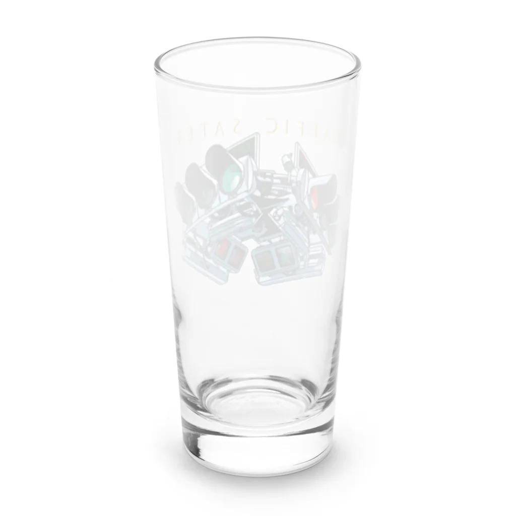 コーヒーロールの交通安全お守り！（テキスト入り） Long Sized Water Glass :back