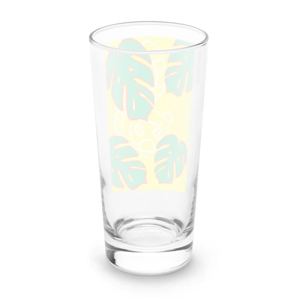 うさ／毎週水曜日★洗濯マンガ更新！のMonstera　Monkey　 Long Sized Water Glass :back