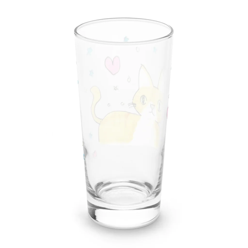 Japanese Catsの#06 Lovely Cats Long Sized Water Glass :back