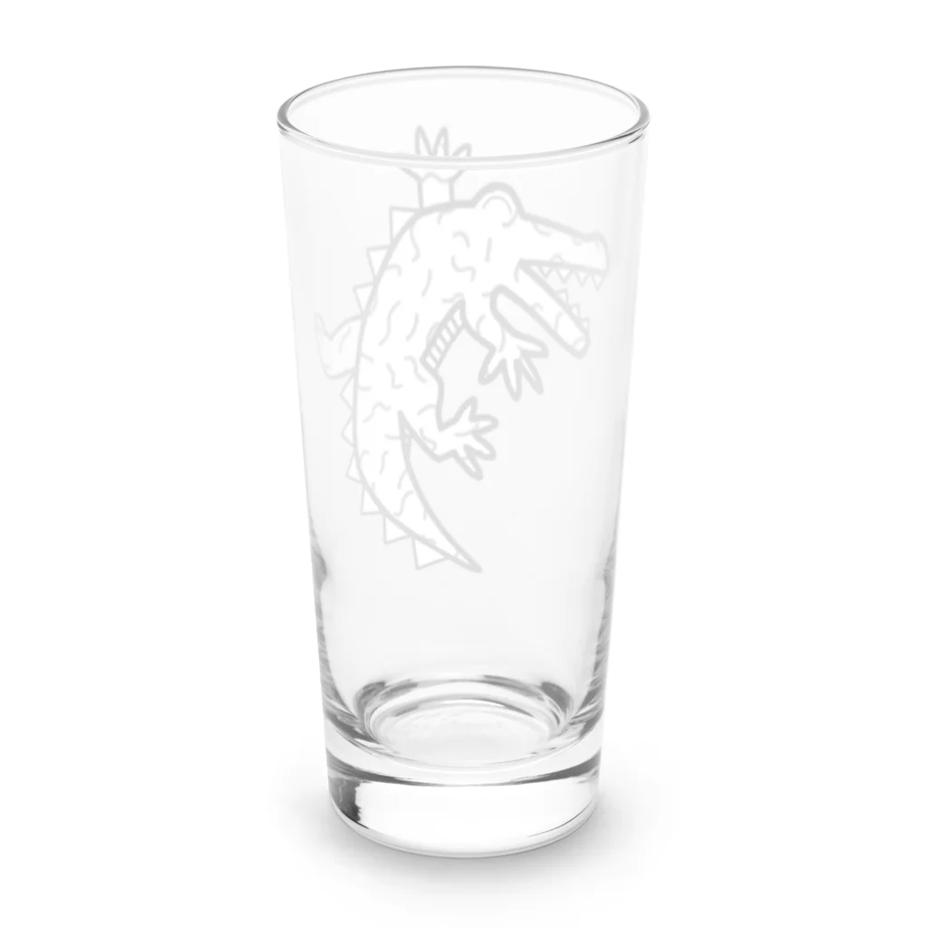 りのりのザウルスのワニッコリ Long Sized Water Glass :back