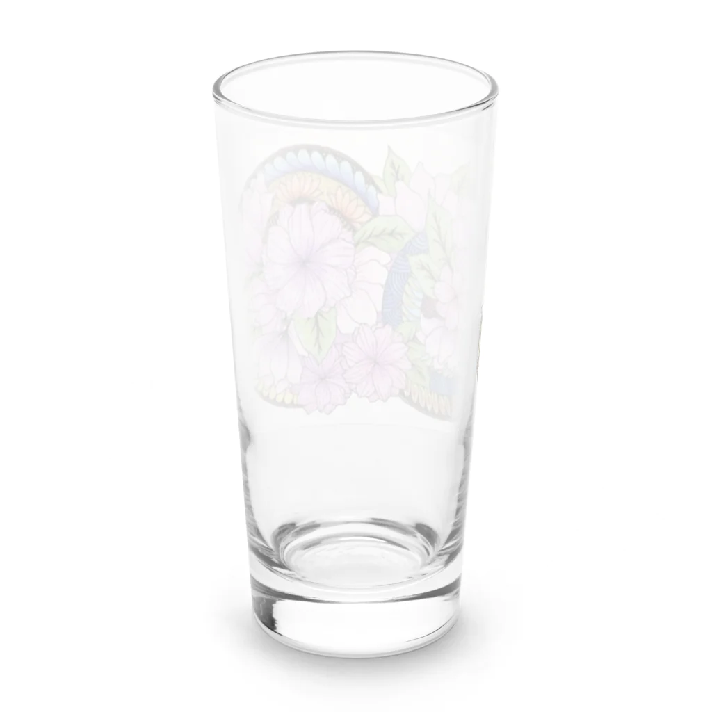 pocopan shopのspiritual flower  Long Sized Water Glass :back