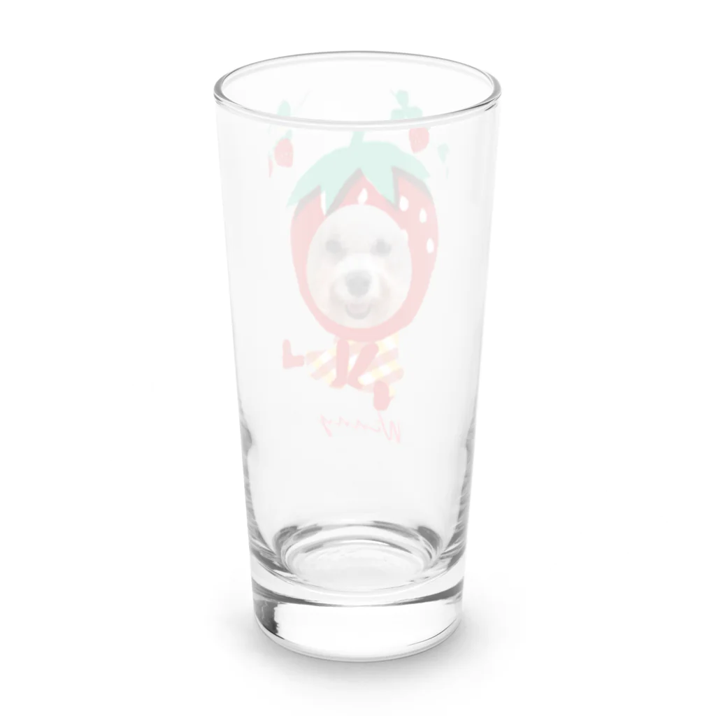 ほっかむりレンジャーのいちごのビジョンフリーゼ Long Sized Water Glass :back