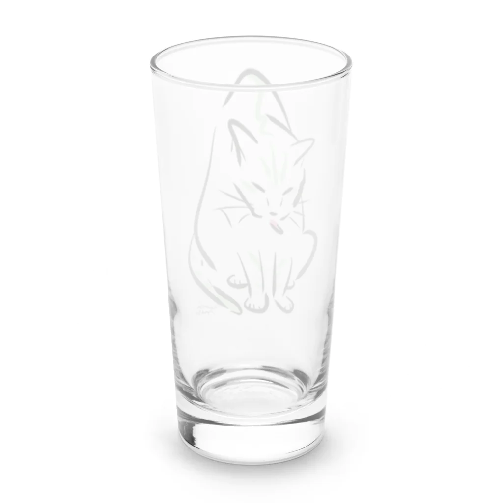 猫足のちゅーるクロッキー④ Long Sized Water Glass :back