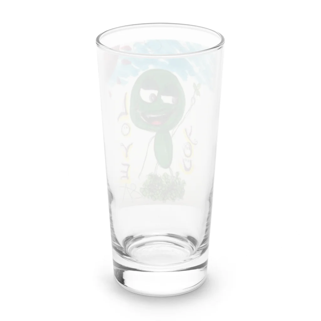 多才-tasai-の特別な三つ葉 Long Sized Water Glass :back