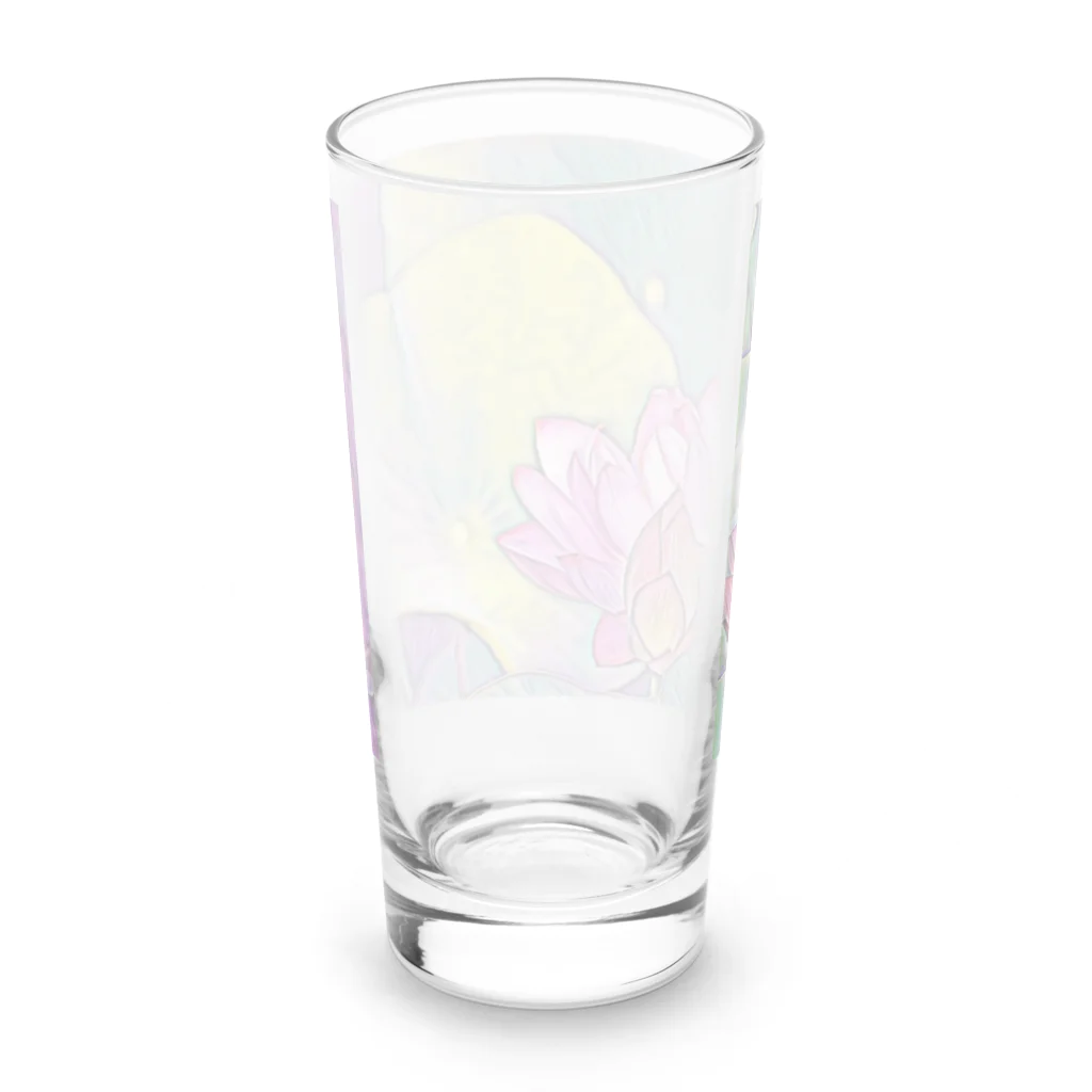 jun-hoshiの清らかな心・蓮の花 Long Sized Water Glass :back