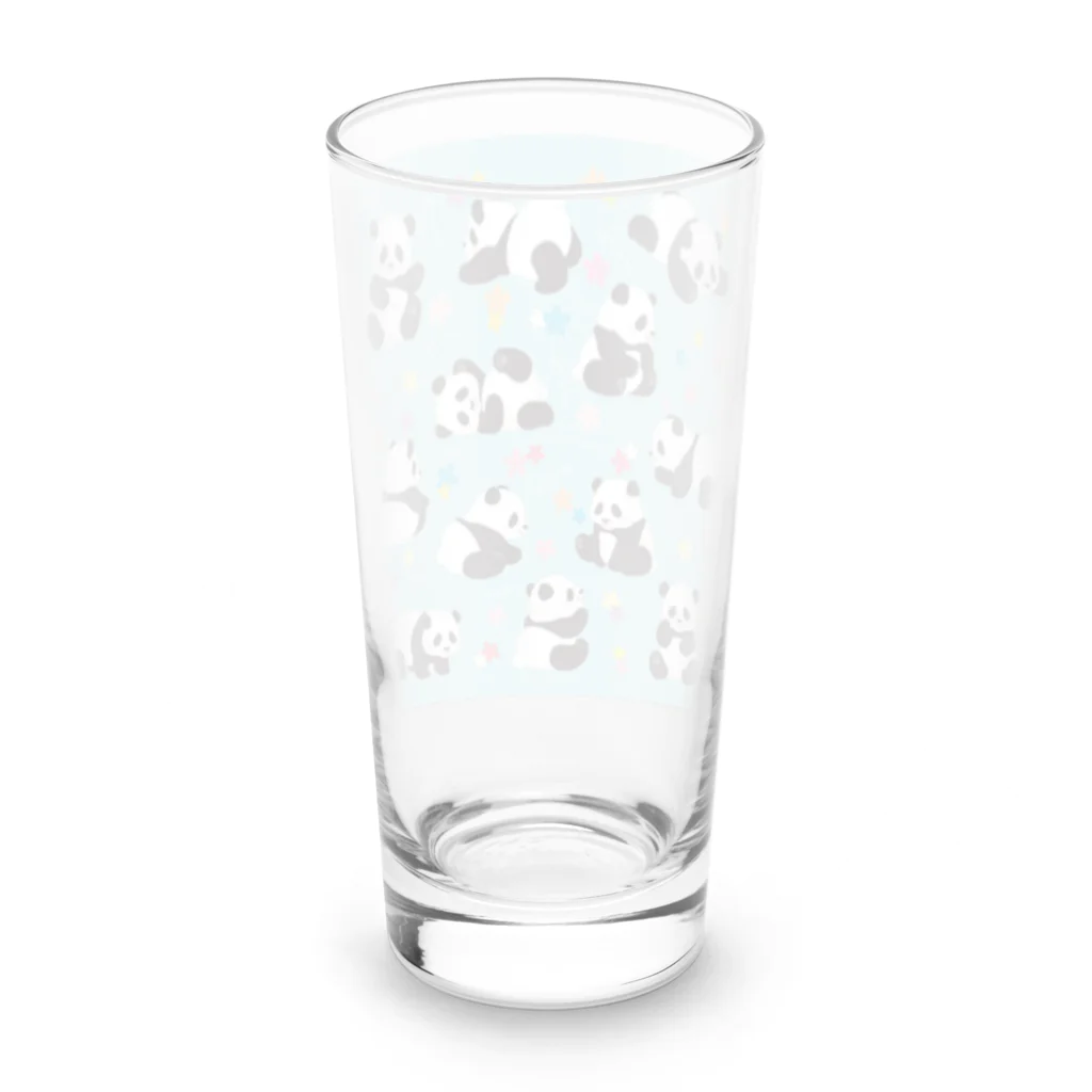 Satokostudioのいろいろパンダくん Long Sized Water Glass :back