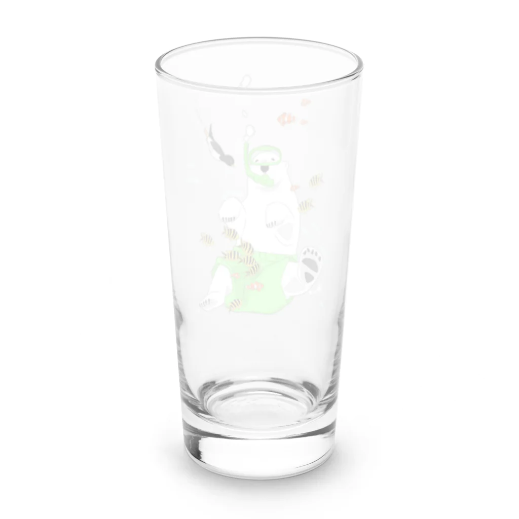 しろくまくんショップのしろくまくんおさかなフィーバー Long Sized Water Glass :back