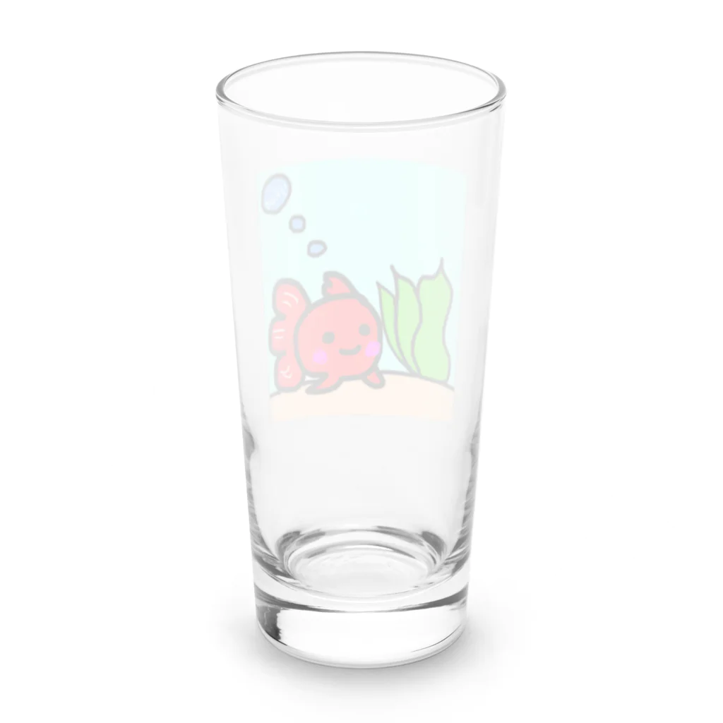 rie-pocochaの金魚 Long Sized Water Glass :back