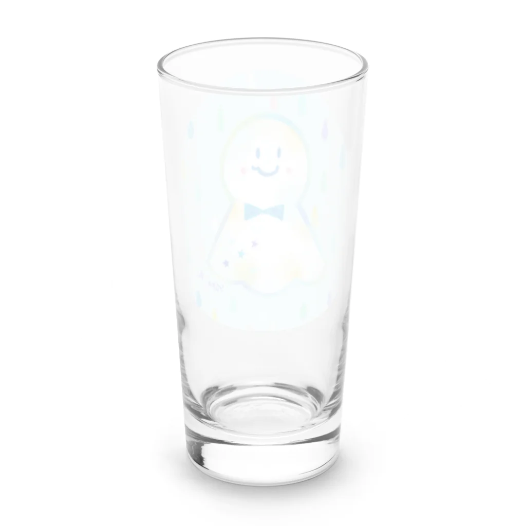 前田悠花｜イラストレーターの★てるてる坊主★ Long Sized Water Glass :back