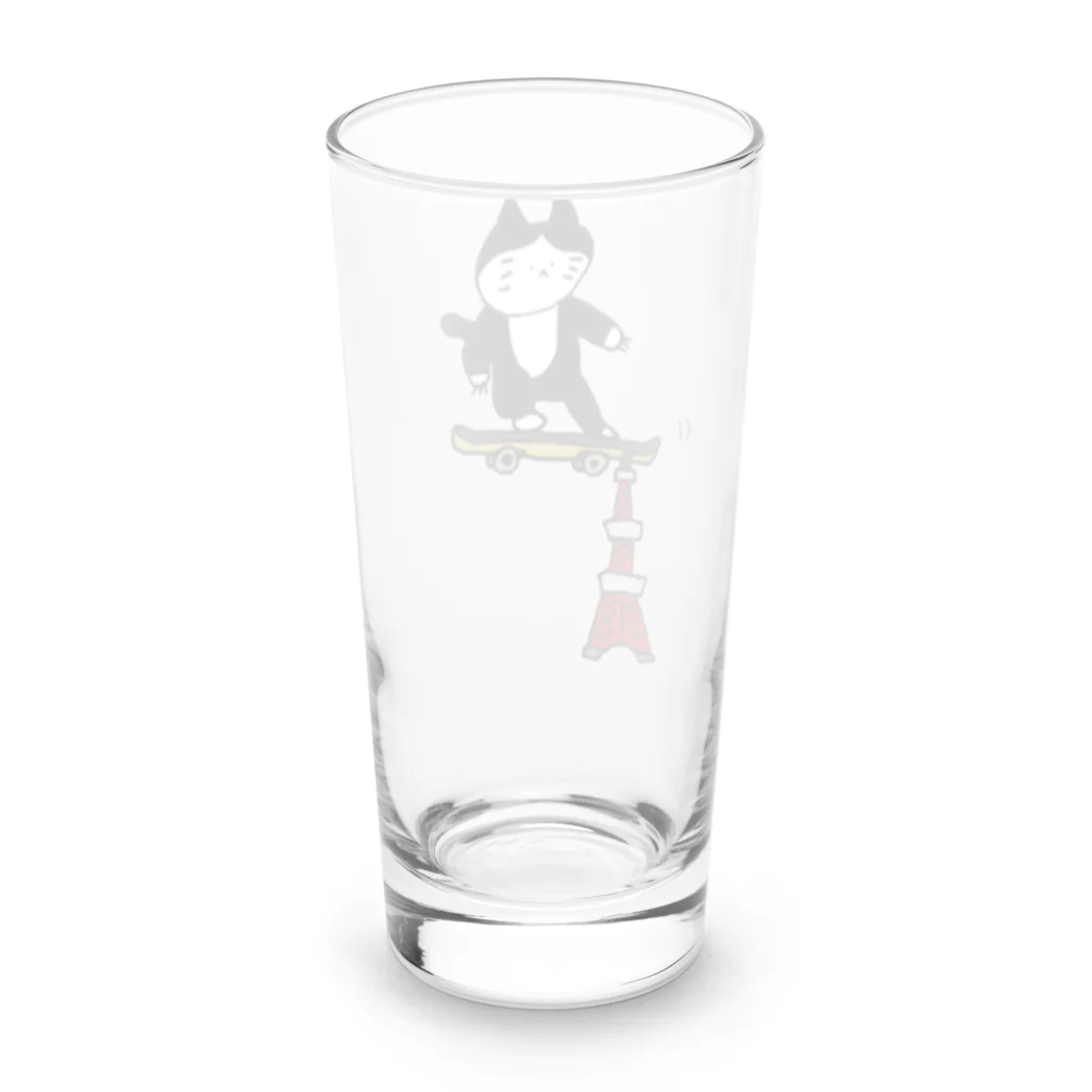 にどねちゃん🐣のたぶんでっかい猫 Long Sized Water Glass :back