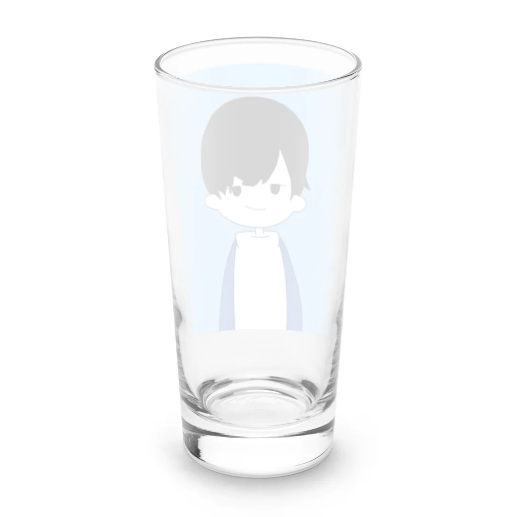 まろのグッズの少年 Long Sized Water Glass :back