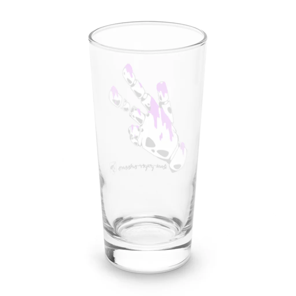 マコロスプラスのRPSハンドりゃー　ロゴ付き Long Sized Water Glass :back