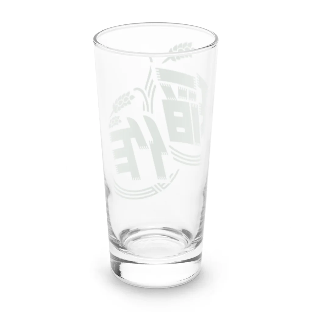 Poooompadoooourの稲作バッティングセンター(稲作のみ/みどり) Long Sized Water Glass :back