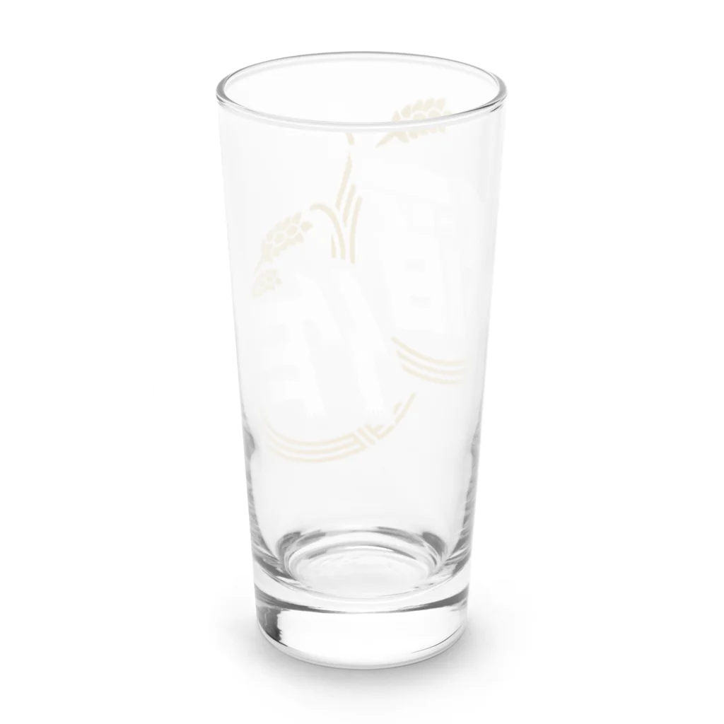 Poooompadoooourの稲作バッティングセンター(稲作のみ/しろ) Long Sized Water Glass :back