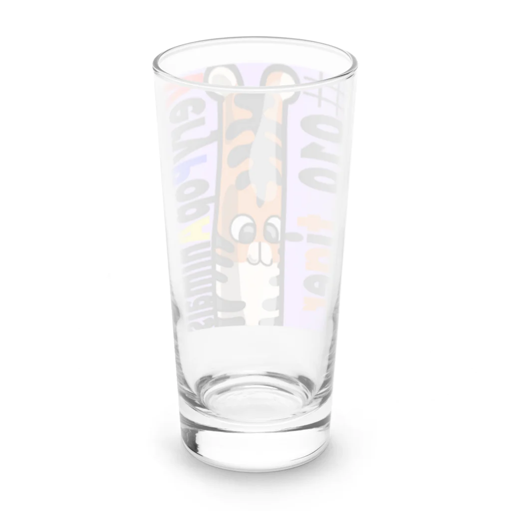 うちなんちゅ屋のVeryPopAnimals #010 tiger Long Sized Water Glass :back