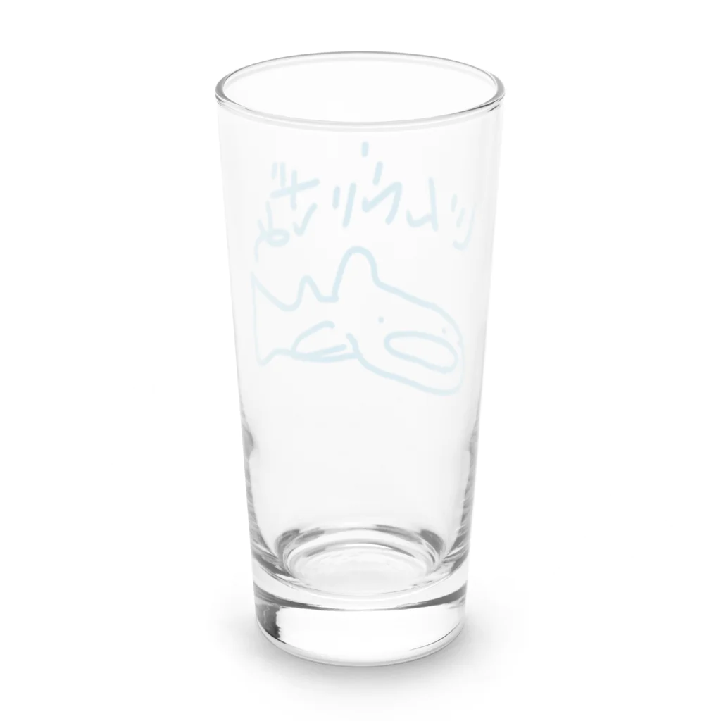 いきものや　のの（別館）の青いじんべいざめ Long Sized Water Glass :back