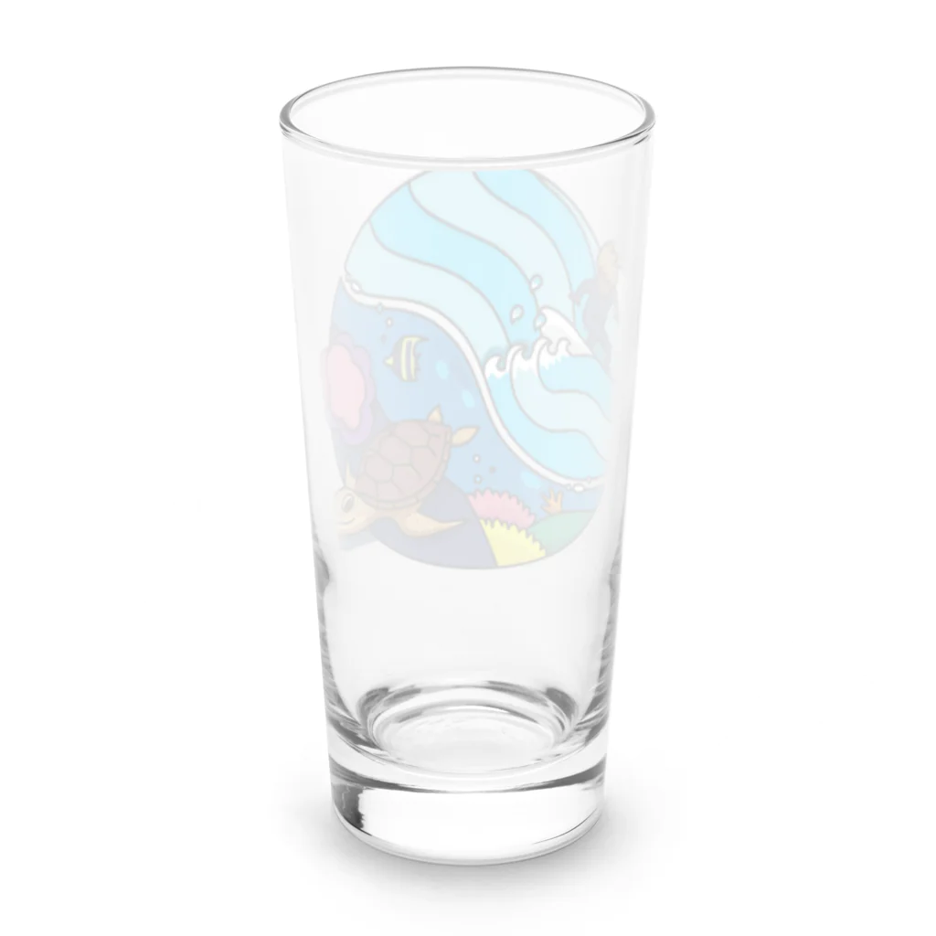 8anna storeのサーフandタートル！ Long Sized Water Glass :back