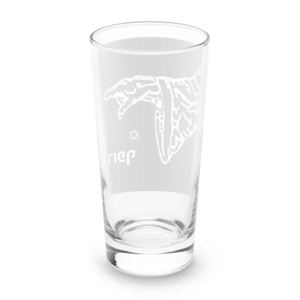 villonのゆるい　ヘブライ語　ソロモン　白字 Long Sized Water Glass :back