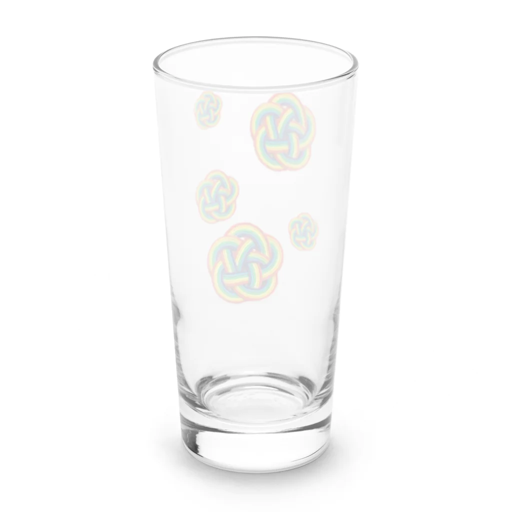 虹いろびより🌈の虹いろびより　梅みだれ Long Sized Water Glass :back