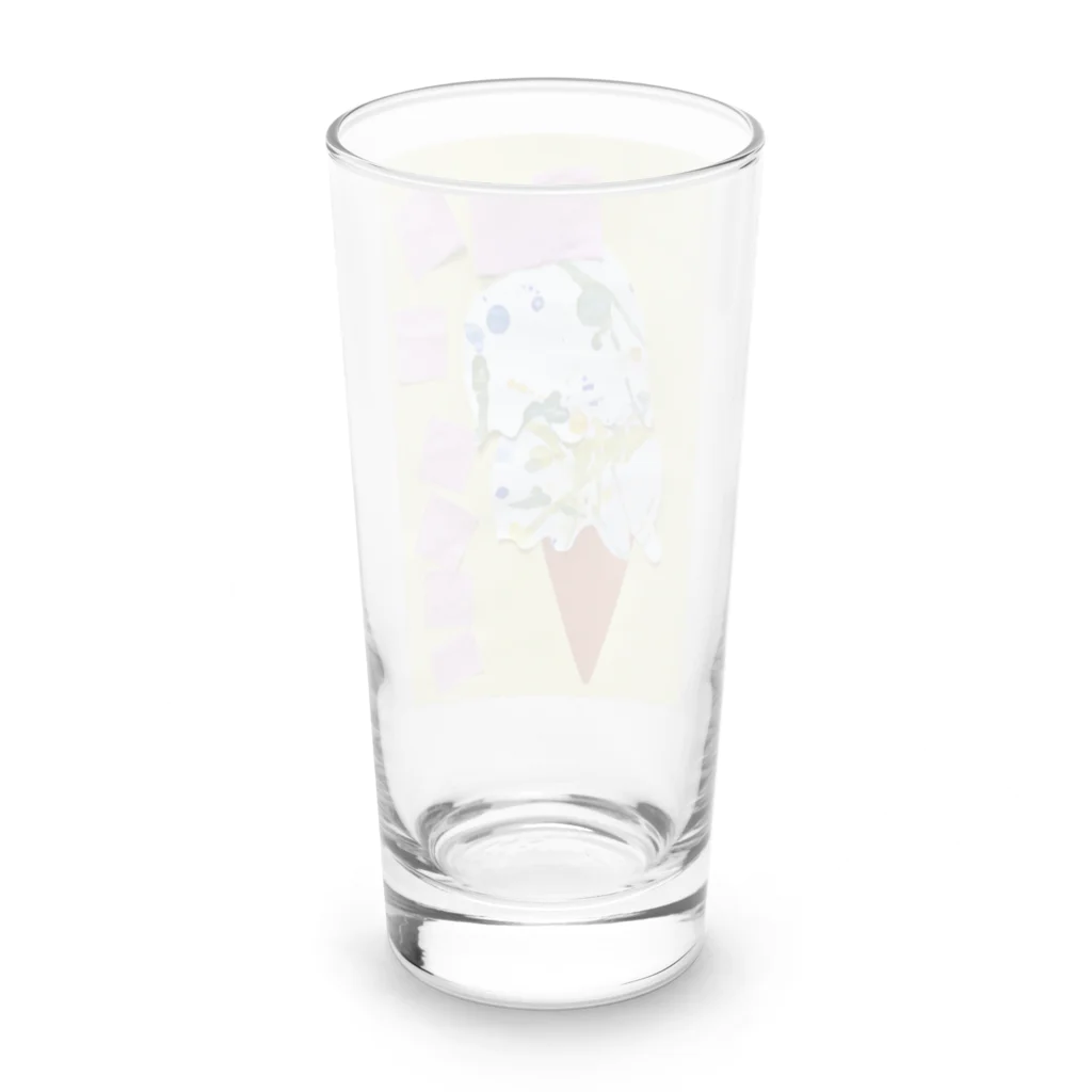 親バカショップのアイスクリーム Long Sized Water Glass :back