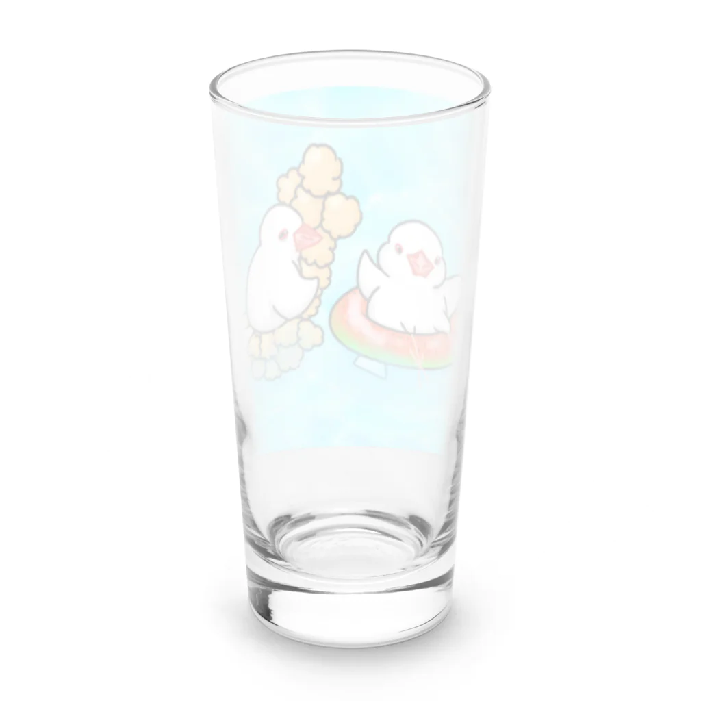 Lily bird（リリーバード）のぷかぷか水遊び文鳥ず Long Sized Water Glass :back