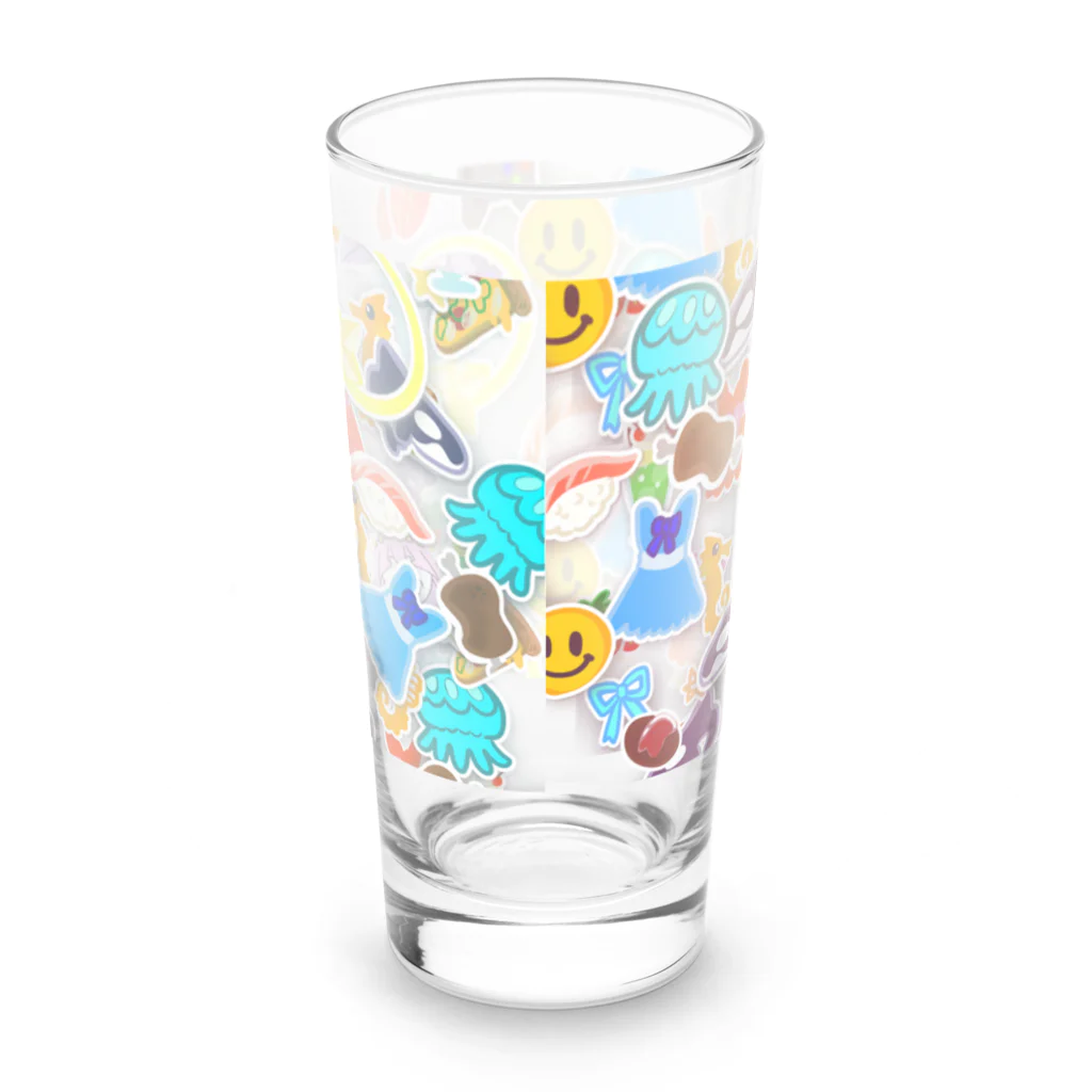 くらげたやのくらげたやの好きなもの Long Sized Water Glass :back