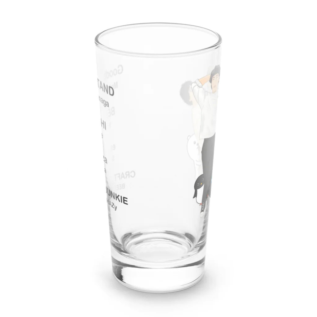 ビアくま ファクトリーの【お間違え注意】福岡の人気ビアバー店員＋獣グラス Long Sized Water Glass :back