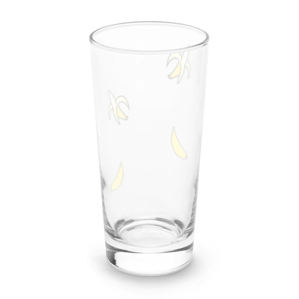 バナナ家のバナナ柄 Long Sized Water Glass :back