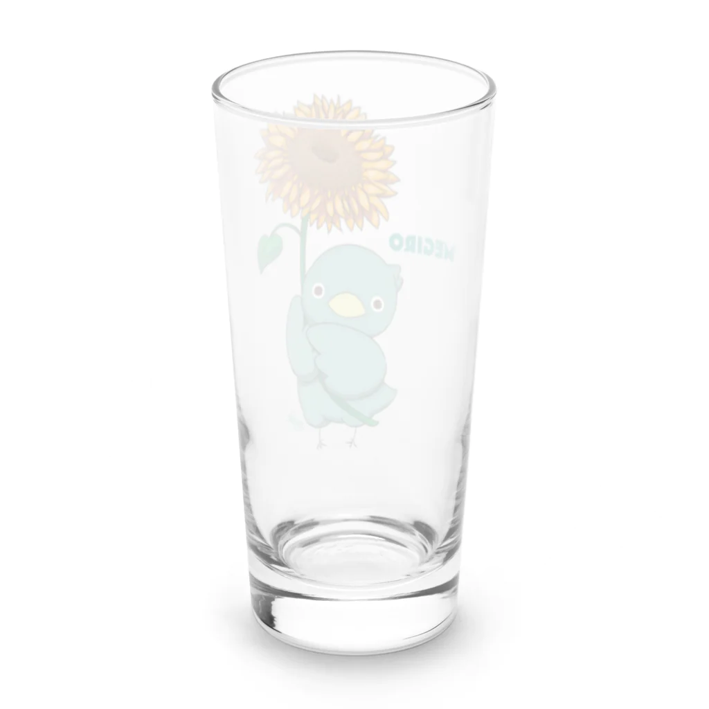 メジャイロウ®︎のメジャイロウとsunflower Long Sized Water Glass :back