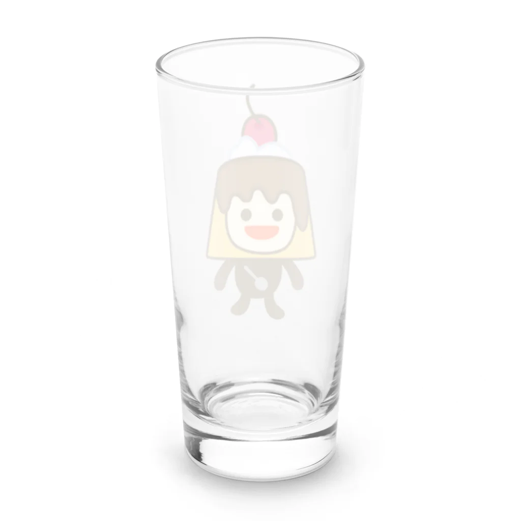 ヨープキャンが気になったのプリンっ子 Long Sized Water Glass :back