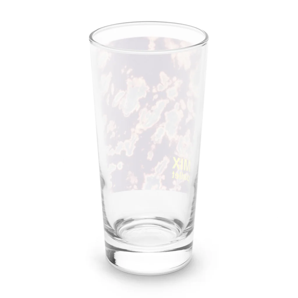 Mix pallet りょうのタイダイ染めプリント　紫 Long Sized Water Glass :back