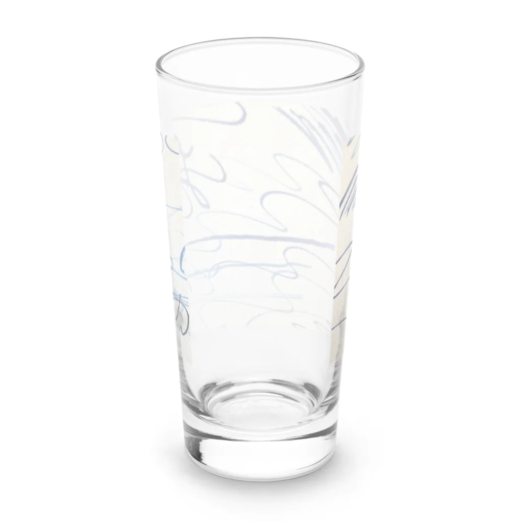 まっしろなオオカミのインクとの出会い。 Long Sized Water Glass :back